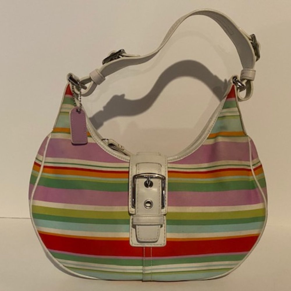 COACH Shoulder Bag in Legacy Stripe